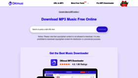 What Okmusi.com website looks like in 2024 