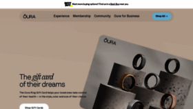 What Ouraring.com website looks like in 2024 