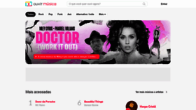 What Ouvirmusica.com.br website looks like in 2024 