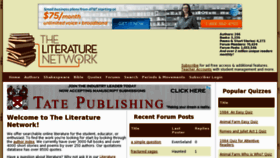 What Onlineliterature.com website looked like in 2011 (12 years ago)