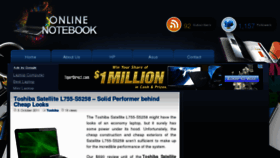 What Onlinenotebook.com website looked like in 2011 (12 years ago)
