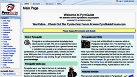 What Pyroguide.com website looked like in 2011 (12 years ago)