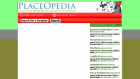 What Placeopedia.com website looked like in 2011 (13 years ago)