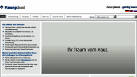 What Planungsscout.de website looked like in 2011 (13 years ago)