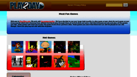 What Play2day.net website looked like in 2011 (13 years ago)