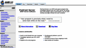 What Postcastserver.com website looked like in 2011 (13 years ago)