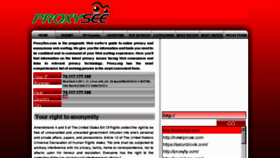 What Proxysee.com website looked like in 2011 (13 years ago)