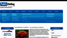What Publiconline.ro website looked like in 2011 (12 years ago)