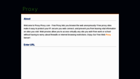 What Proxy-proxy.com website looked like in 2011 (12 years ago)