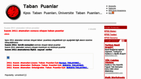 What Puanlari.net website looked like in 2011 (12 years ago)