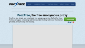 What Proxied.org website looked like in 2012 (12 years ago)