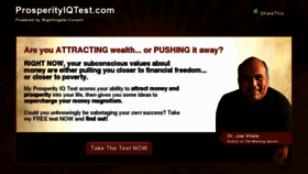 What Prosperityiqtest.com website looked like in 2012 (12 years ago)