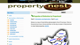 What Propertynest.co.za website looked like in 2012 (12 years ago)