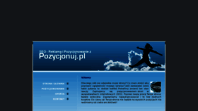 What Pozycjonuj.pl website looked like in 2012 (12 years ago)