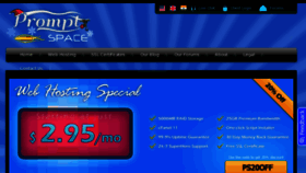 What Promptspace.com website looked like in 2012 (12 years ago)