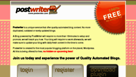 What Postwriter.com website looked like in 2011 (13 years ago)