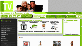 What Productostv.es website looked like in 2012 (12 years ago)
