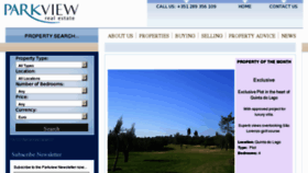 What Parkview.pt website looked like in 2012 (12 years ago)