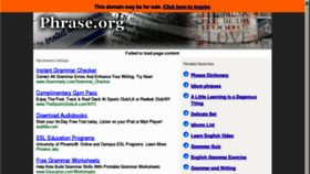 What Phrase.org website looked like in 2012 (13 years ago)