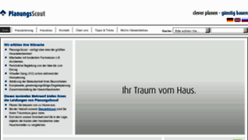 What Planungsscout.de website looked like in 2012 (12 years ago)