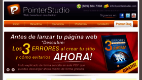 What Pointerstudio.com website looked like in 2012 (12 years ago)