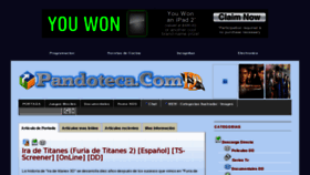 What Pandoteca.com website looked like in 2012 (12 years ago)