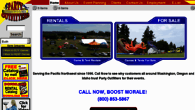 What Partyoutfitters.com website looked like in 2012 (12 years ago)
