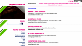 What Peppercorns.co.uk website looked like in 2011 (13 years ago)