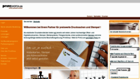 What Printshop24.de website looked like in 2012 (12 years ago)