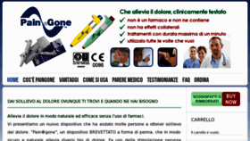 What Paingone.it website looked like in 2012 (12 years ago)