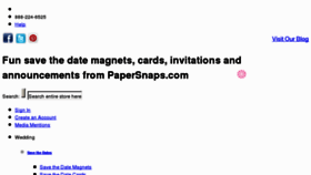 What Papersnaps.com website looked like in 2012 (11 years ago)