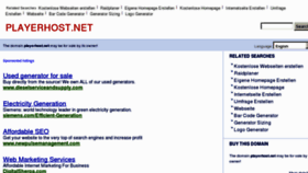 What Playerhost.net website looked like in 2012 (11 years ago)
