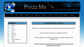 What Prezz.me website looked like in 2012 (11 years ago)