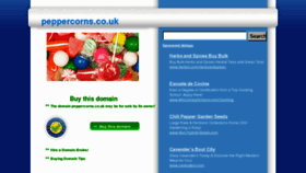 What Peppercorns.co.uk website looked like in 2012 (11 years ago)