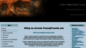 What Poznajprawde.net website looked like in 2012 (11 years ago)
