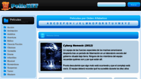 What Pelisnet.com website looked like in 2012 (11 years ago)