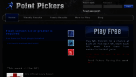 What Pointpickers.com website looked like in 2012 (11 years ago)