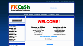 What Ptccash.com website looked like in 2011 (13 years ago)