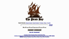 What Pirateshit.com website looked like in 2012 (11 years ago)