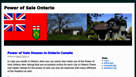 What Powerofsaleontario.ca website looked like in 2012 (11 years ago)