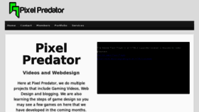 What Pixelpredator.com website looked like in 2012 (11 years ago)