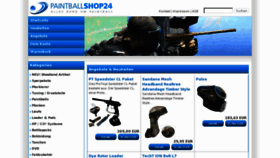 What Paintballshop24.de website looked like in 2012 (11 years ago)