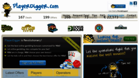What Playerdigger.com website looked like in 2012 (11 years ago)