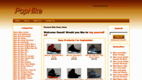 What Popnike.com website looked like in 2012 (11 years ago)