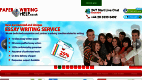 What Paperwritinghelp.co.uk website looked like in 2012 (11 years ago)