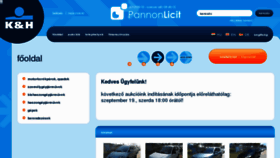 What Pannonlicit.hu website looked like in 2012 (11 years ago)