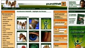 What Purawell.com website looked like in 2012 (11 years ago)