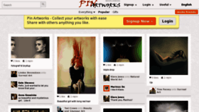 What Pinartworks.com website looked like in 2012 (11 years ago)