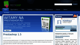 What Prestashop.pl website looked like in 2012 (11 years ago)