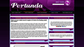 What Pertunda.com website looked like in 2012 (11 years ago)